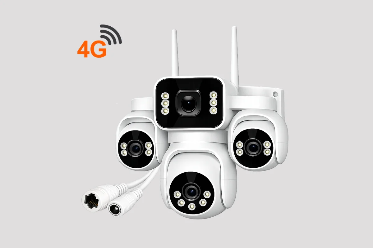 4 Lens 1 PTZ 4G Camera - Snap Secure